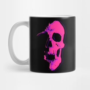 Neon Pink Skull Mug